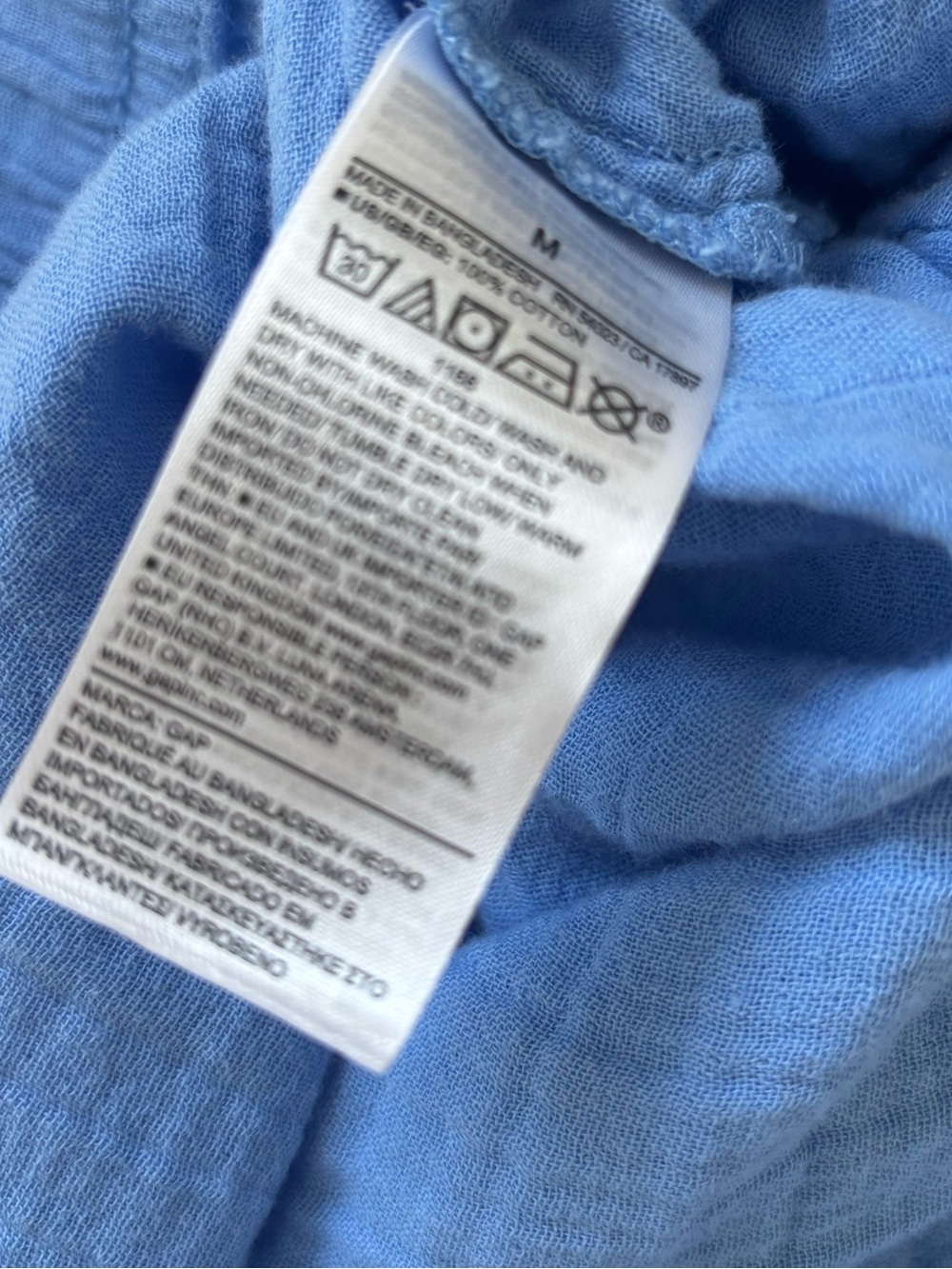 GAP Mid rise Pull-On Barrel Gauze Pants - Picture 5 of 6